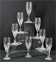 8pc Crystal Champagne Flute Glasses 7.5"