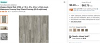 Vinyl Plank Flooring (25.2 sqft/case) $62.75/case