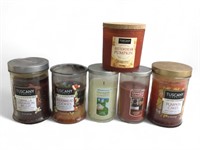 6 used Scented Candles