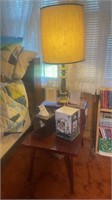 Side Table and Lamp