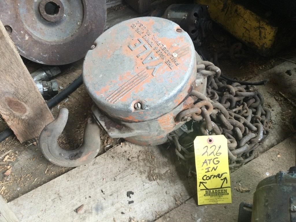 YALE LOAD KING 2 TON HOIST & more