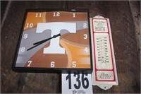 Oklahoma Diner Thermometer & UT Clock