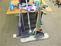 Group of Brooms/Vacuums/Cleaning