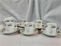 Vintage Bone China Cups & Saucer Set