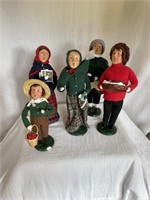 5 christmas figurines - Carolers