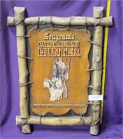SEAGRAM'S CANADIAN HUNTER WHISKY SIGN