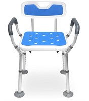 Heavy Duty Bath Chair with Back and Arms - UNUSED