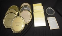 Quantity of various brass and other photo frames
