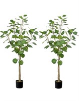 4FT 2pack Faux Fiddle Leaf Fig Artificial Tree,