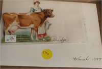 De Laval Cow Postcard & Envelope