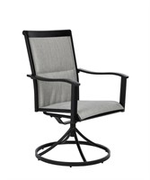 Style Selection Set of 2 Steel Swivel Dining Chair