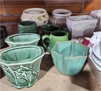 Planter/vases, glasses, dishes