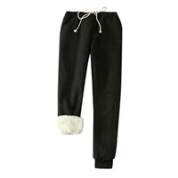 12  Sz XL MeetoTime Fleece Lined Sweatpants Women