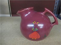 vintage Burgundy Ball Pitcher USA