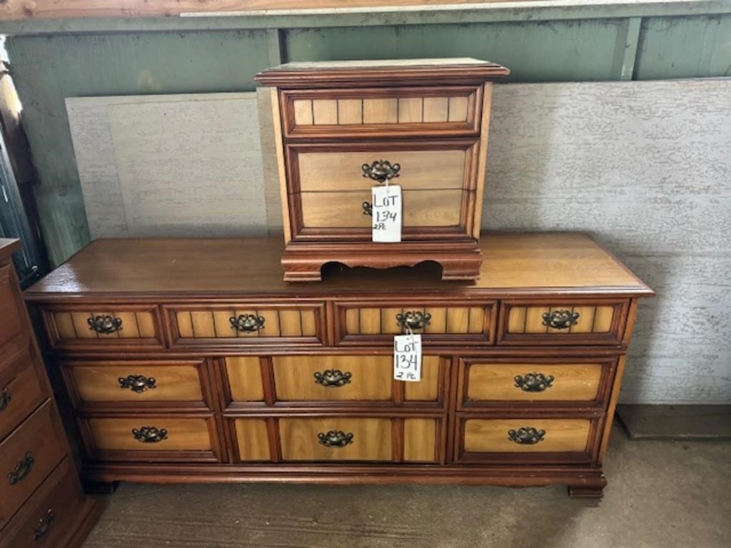 2 Vintage Dressers-6'X18" & 2'X18" approx