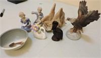 Selection of figurines, china & pottery