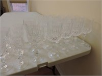 Selection of crystal stemware