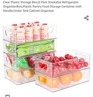 MSRP $30 6 Plastic Storage Bins