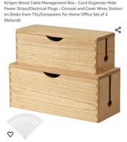 MSRP $32 Wood Cable Management Boxes