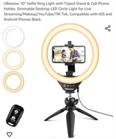 MSRP $23 Selfie Ring Light, Tripod & Remote