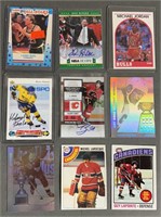 9pc NBA / NHL Star Player Cards w/ Signed