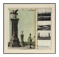CHRISTO PONT ALEXANDRE III WRAPPED PROJECT FOR