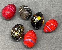 Handblown Jabo Egg Marbles