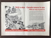 WWII Victory Bonds Advertising Poster Proof #1