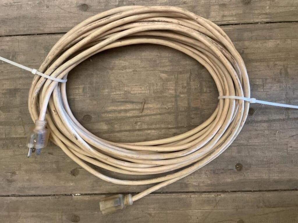 Length of extension cord.