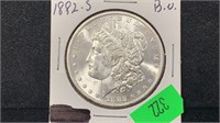 1882-S BU Morgan Silver Dollar mirror-like