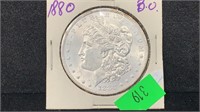 1880 BU Morgan Silver Dollar
