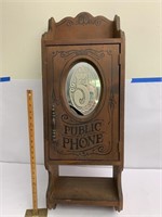 Retro public phone storage box