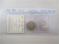 Pièce de 25¢ certifiée ICCS 1965