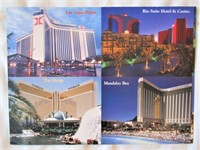12 Post Cards of Las Vegas Hotels