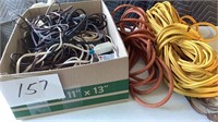 2 heavy duty, extension cords, and several