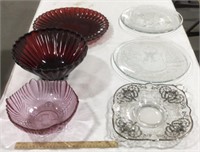 Misc glass dishes