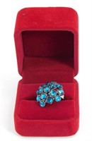 Beautiful Blue Stone Ring - Vintage, Untested