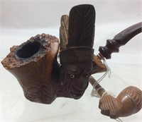 ANTIQUE PIPES KAYWOODIE, PREBEN, INDIAN HEAD