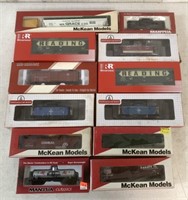 12 HO Train Cars-McKean, Rivarossi, Mantua