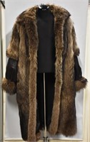 Police Auction:unique Racoon And Leather Fur $3500