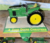 Cast Iron John Deere Tractor Stocking Holder