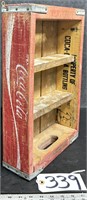 Wooden Coca-Cola Advertising Crate Shelf