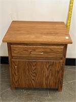 Tiger Oak Bedside Table