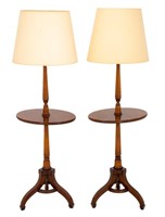 Sheraton Style Standing Lamp Tables