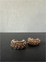 Napier Twisted Rope Clip-on Earrings