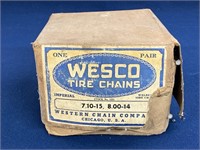 Vintage Wesco Tire Chains fits 7.10-15 8.00-14