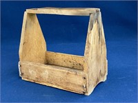 Handmade wooden shoe shine caddy 10 3/4”x 6”x 10”