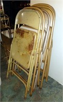 Lot Of 6 Metal Folding Chairs