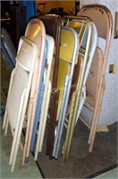 Lot Of 9 Metal Folding Chairs