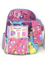 Disney Princess 5 Piece Backpack Set